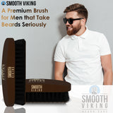 Dark Brown Beard Comb & Brush Set