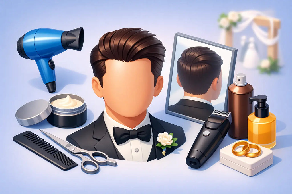 How to Style Hair for Wedding Men