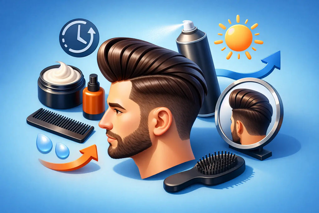 How to Style Men's Pompadour That Holds All Day